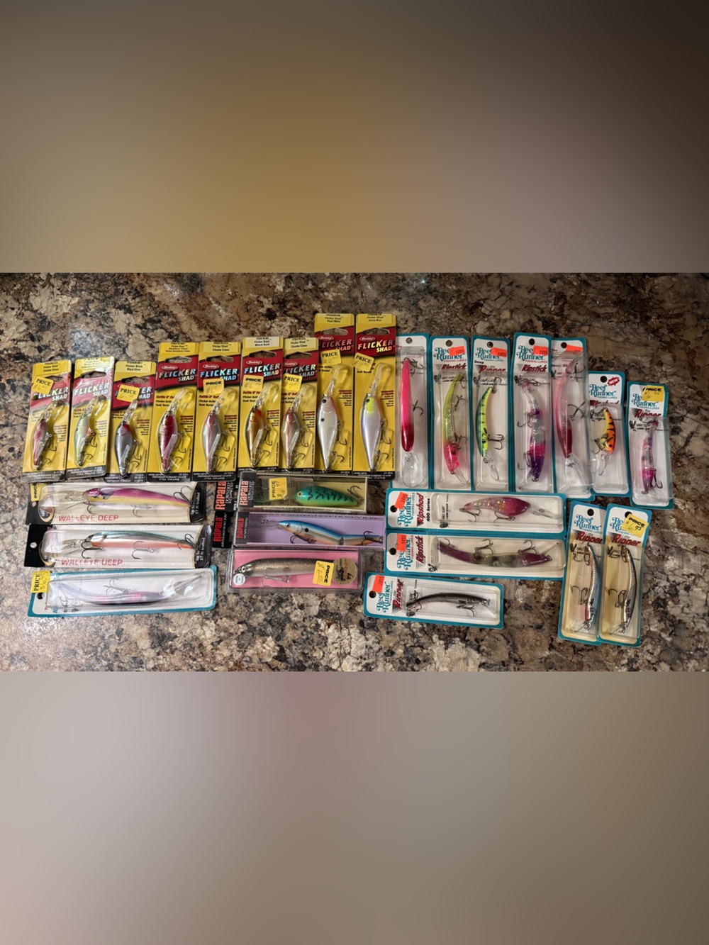 30 Assorted Fishing Lures Lot - Rapala & Rebel Designs